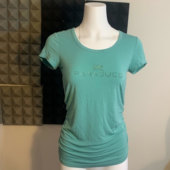 PARASUCO logo turquoise t shirt - Picture 4 of 7